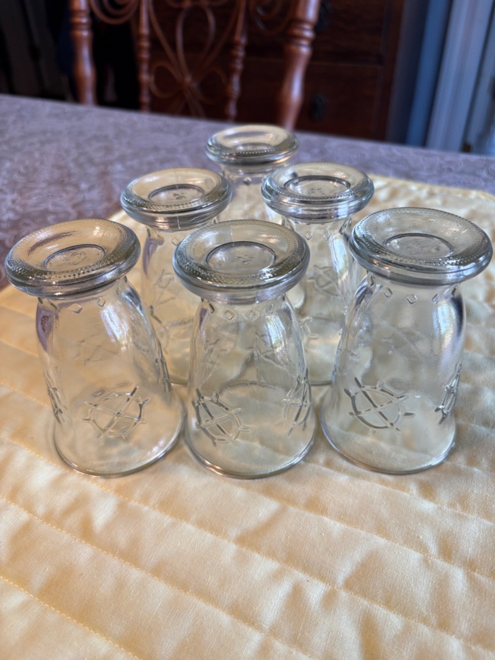 Clear Glass Juice Set Mini Tumblers - Set of 6